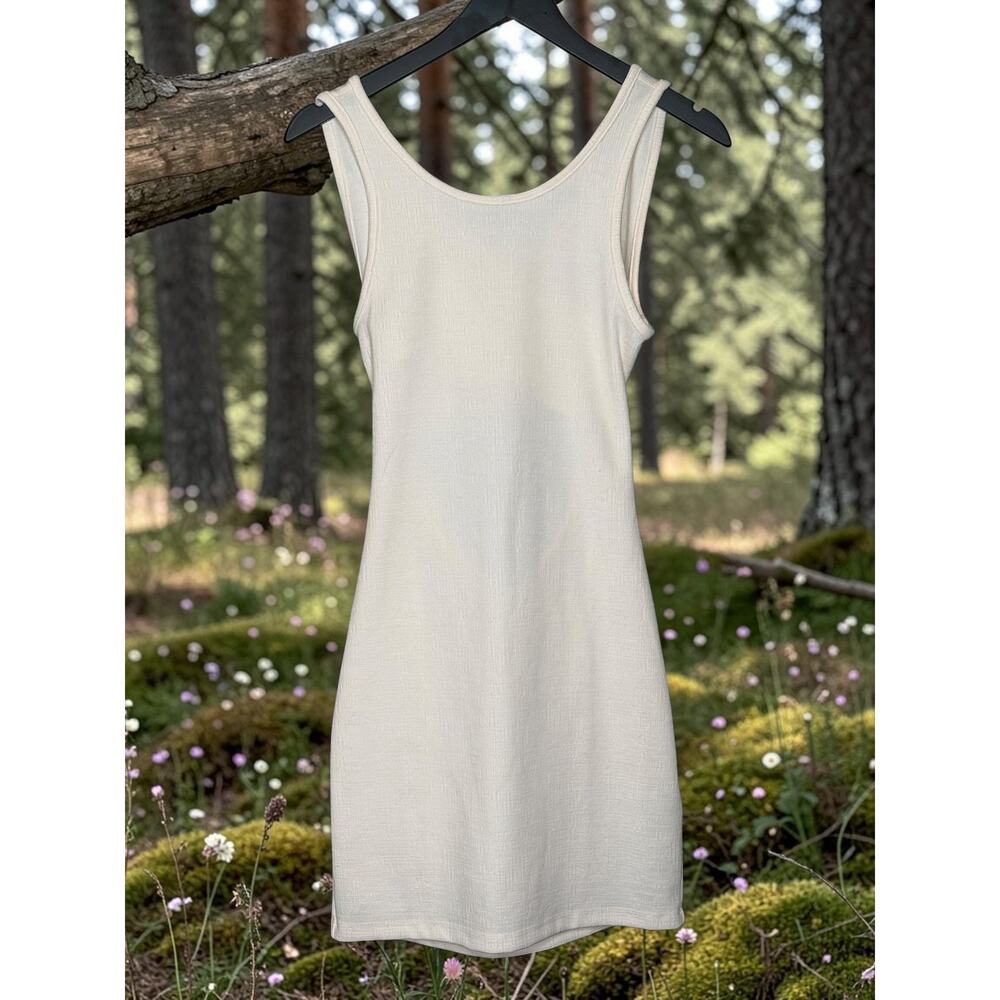 Roxy White Cutout Back Mini Dress Size M Y2K Beach Vacation